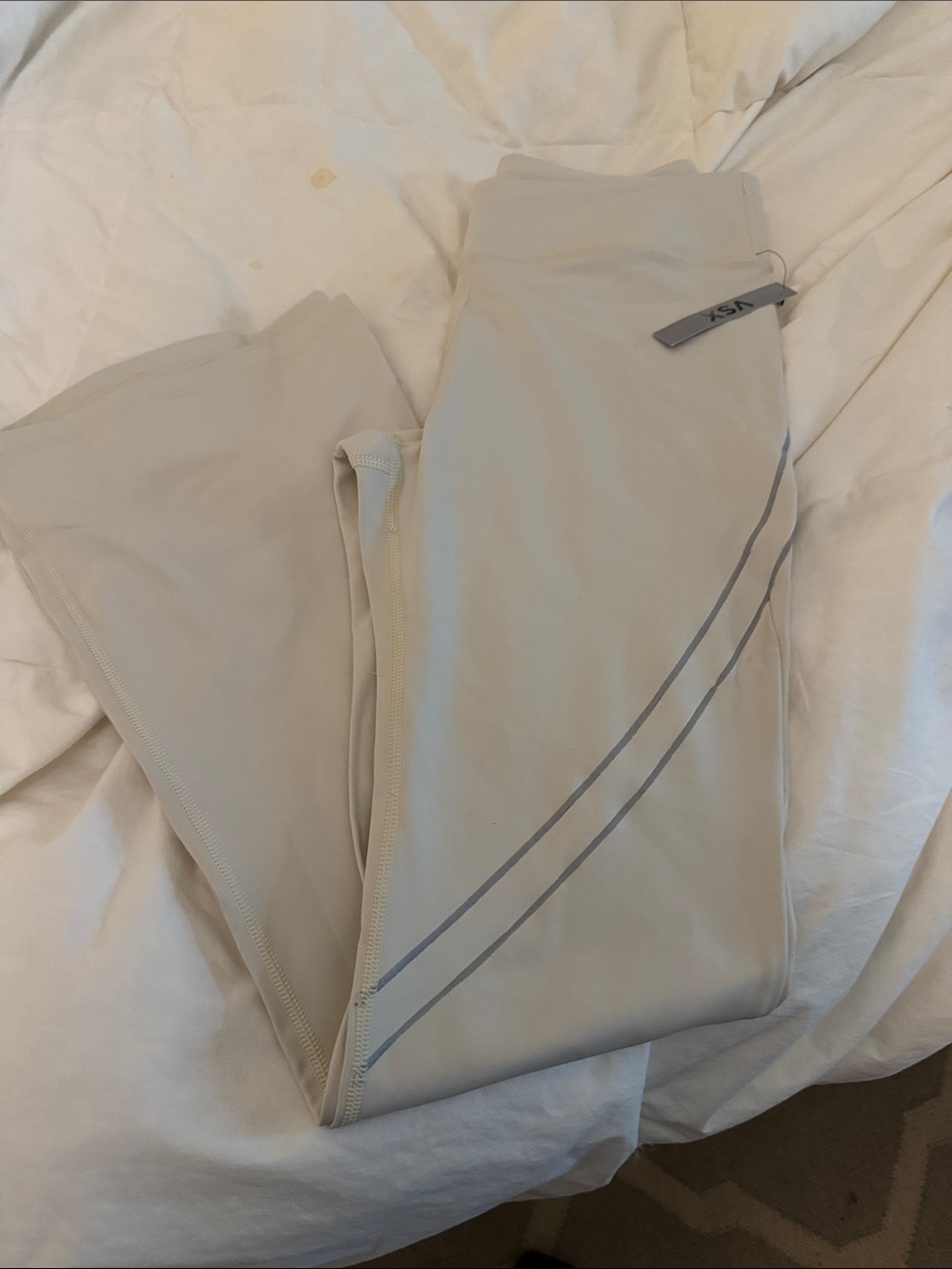 VSX Cream Sport Flare Leggings